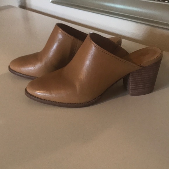 Madewell Shoes - Madewell Leather Harper Mule Amber Brown Zinnia